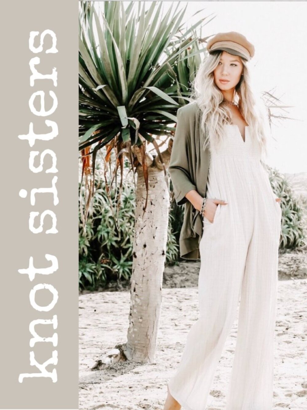 Knot Sisters Linen Jumpsuit